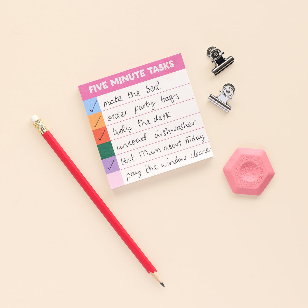 Memo pad - Five Minute Tasks