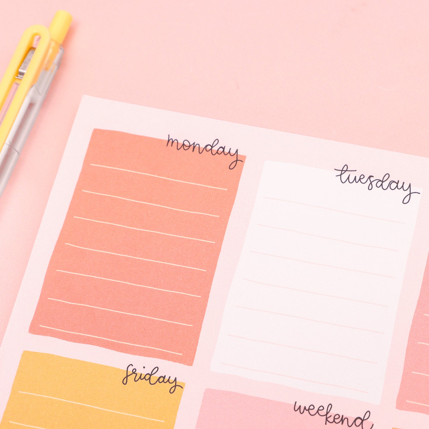 A5 Notepad - Candy - Weekly Planner - Oh, Laura