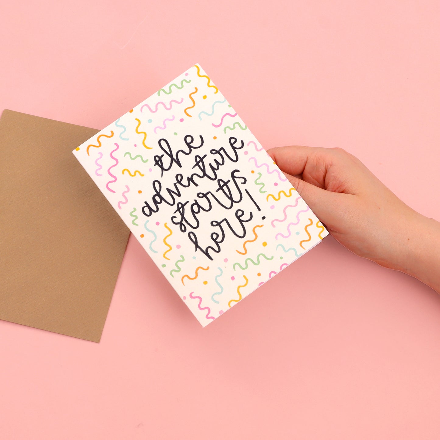 Card - 'The Adventure Starts Here' - Oh, Laura