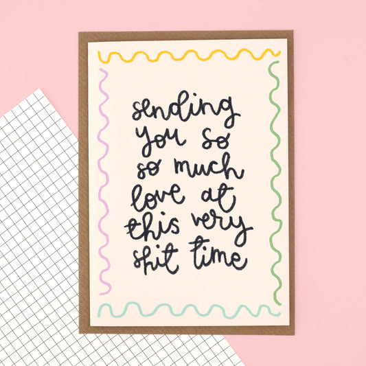Card - 'sending you so much love' - Oh, Laura