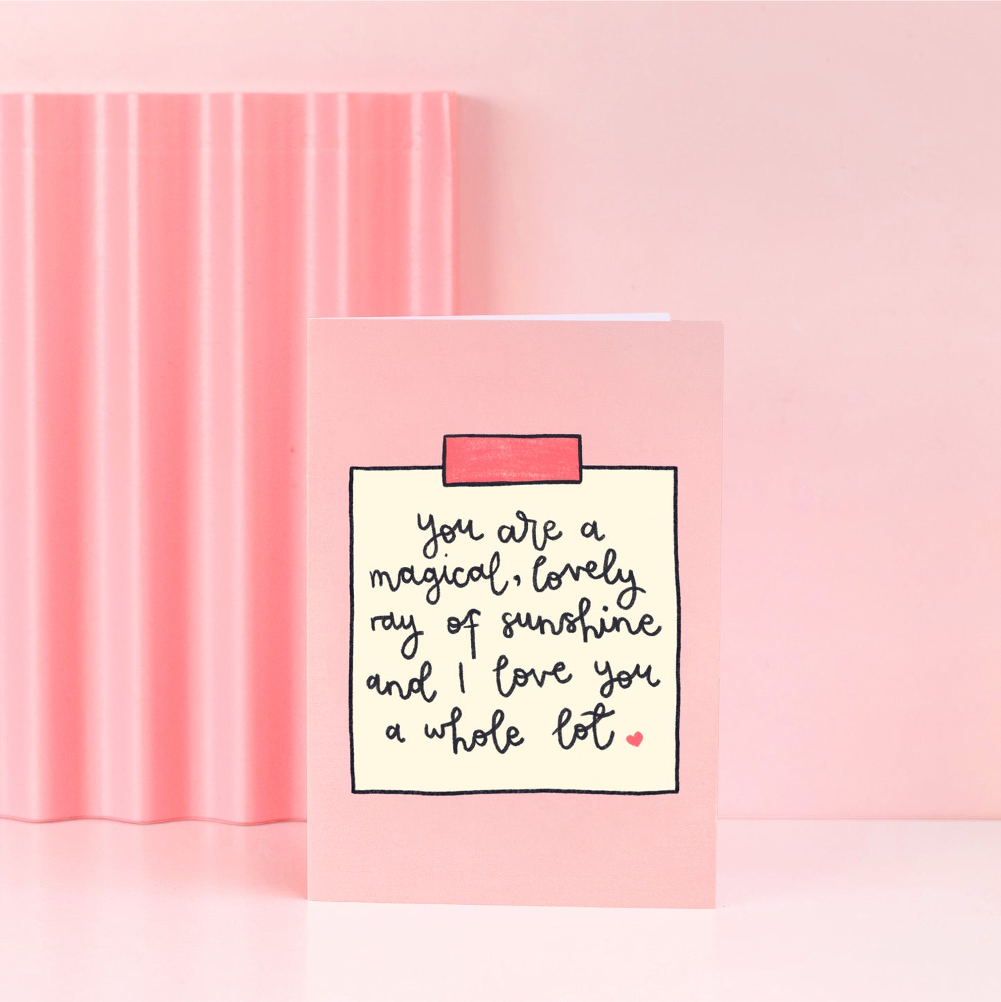 Card - 'you are a lovely ray of sunshine' - Galentine's Day