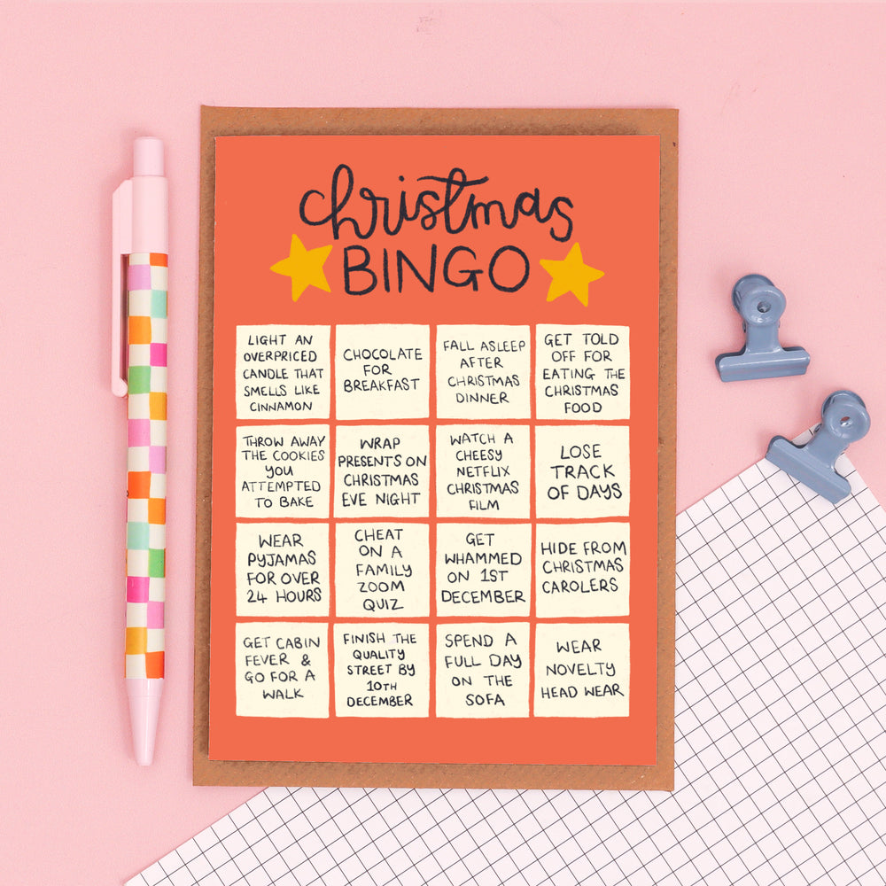 Christmas Card - Christmas Bingo