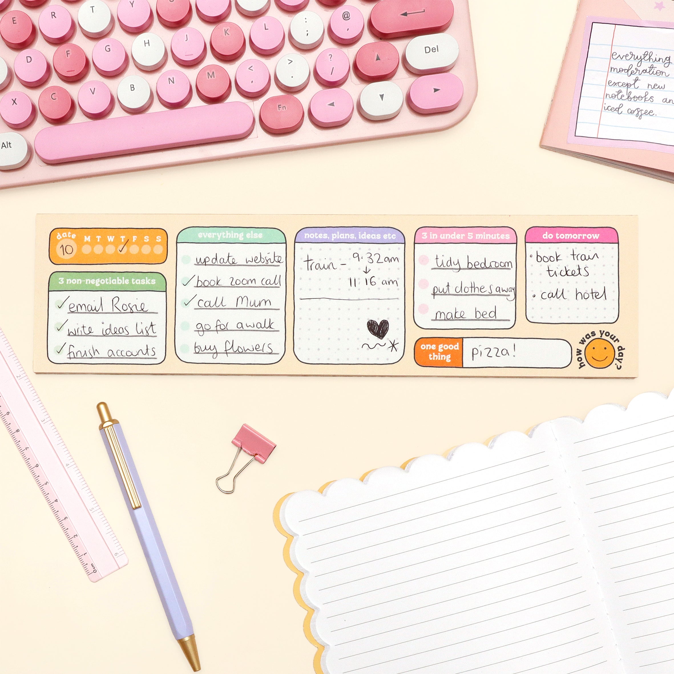 Keyboard Daily Planner - Oh, Laura