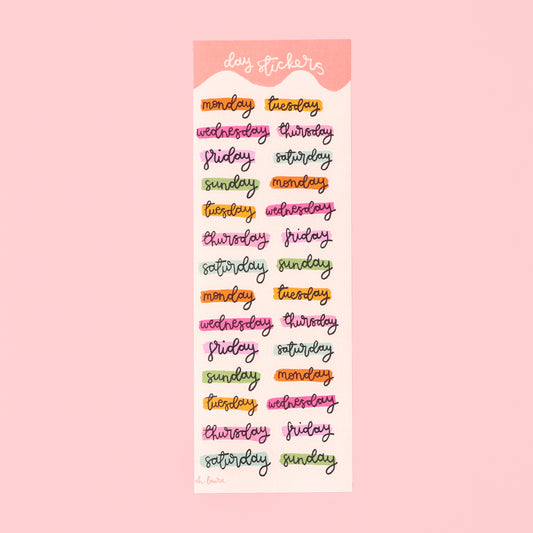 Planner Stickers - Days - Oh, Laura