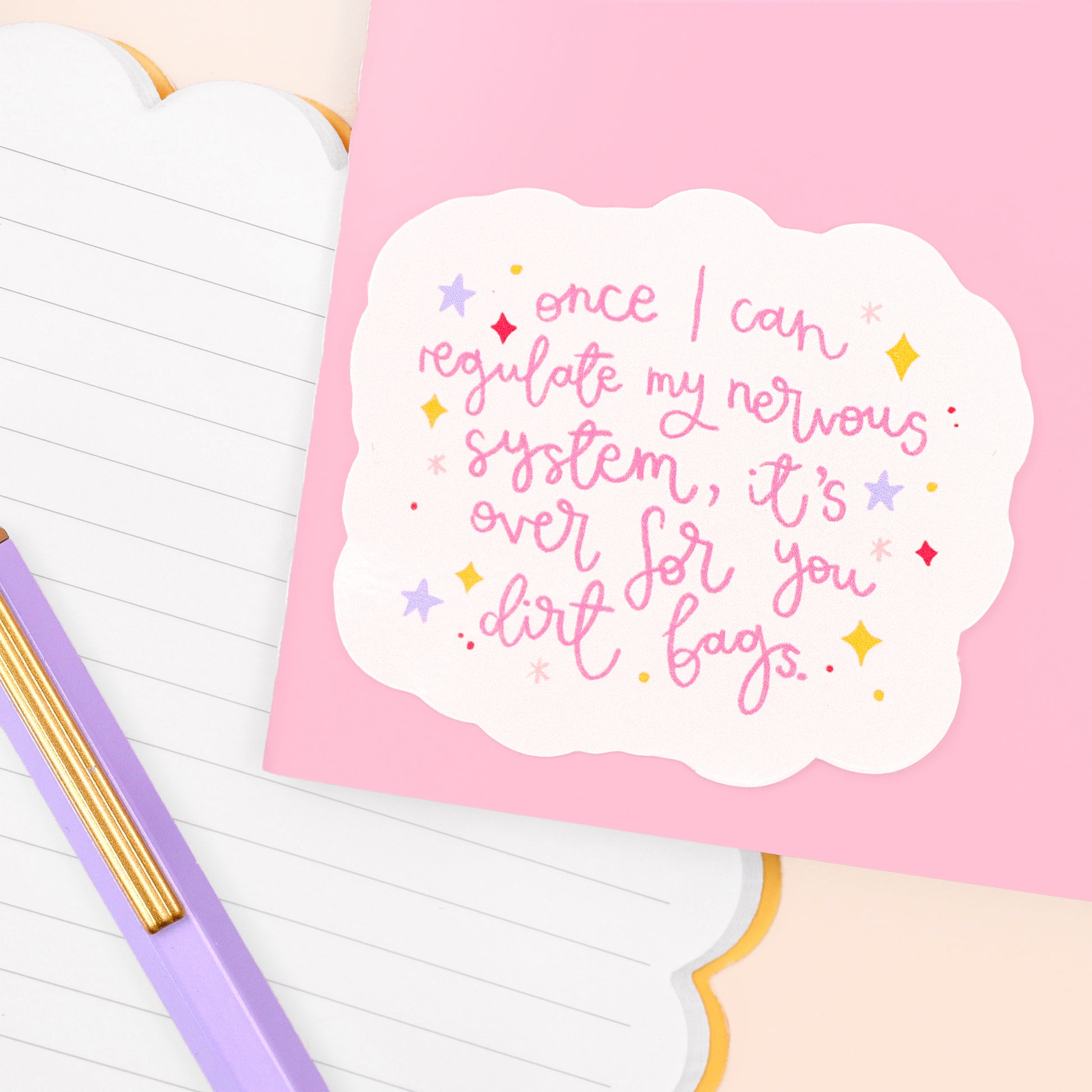 Vinyl Sticker - Regulate my Nervous System - Oh, Laura