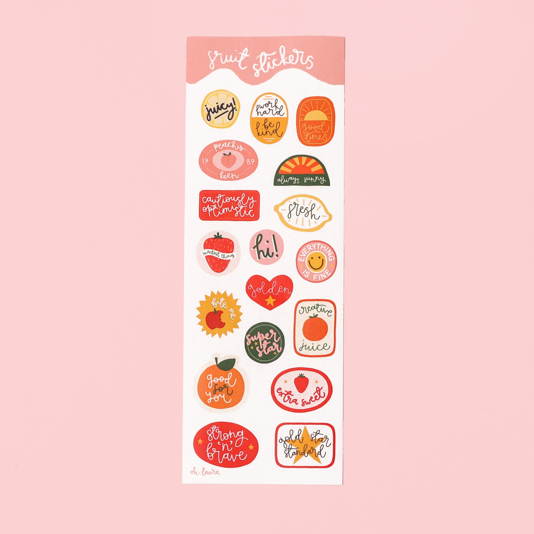 Planner Stickers - Fruit - Oh, Laura