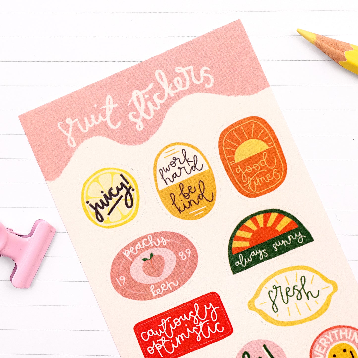 Planner Stickers - Fruit - Oh, Laura