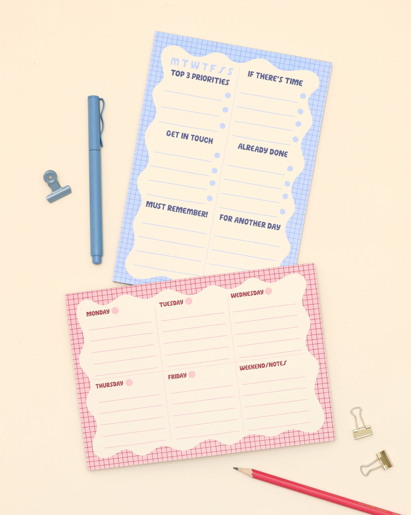 A5 Notepad - Wiggle Day Planner - Oh, Laura