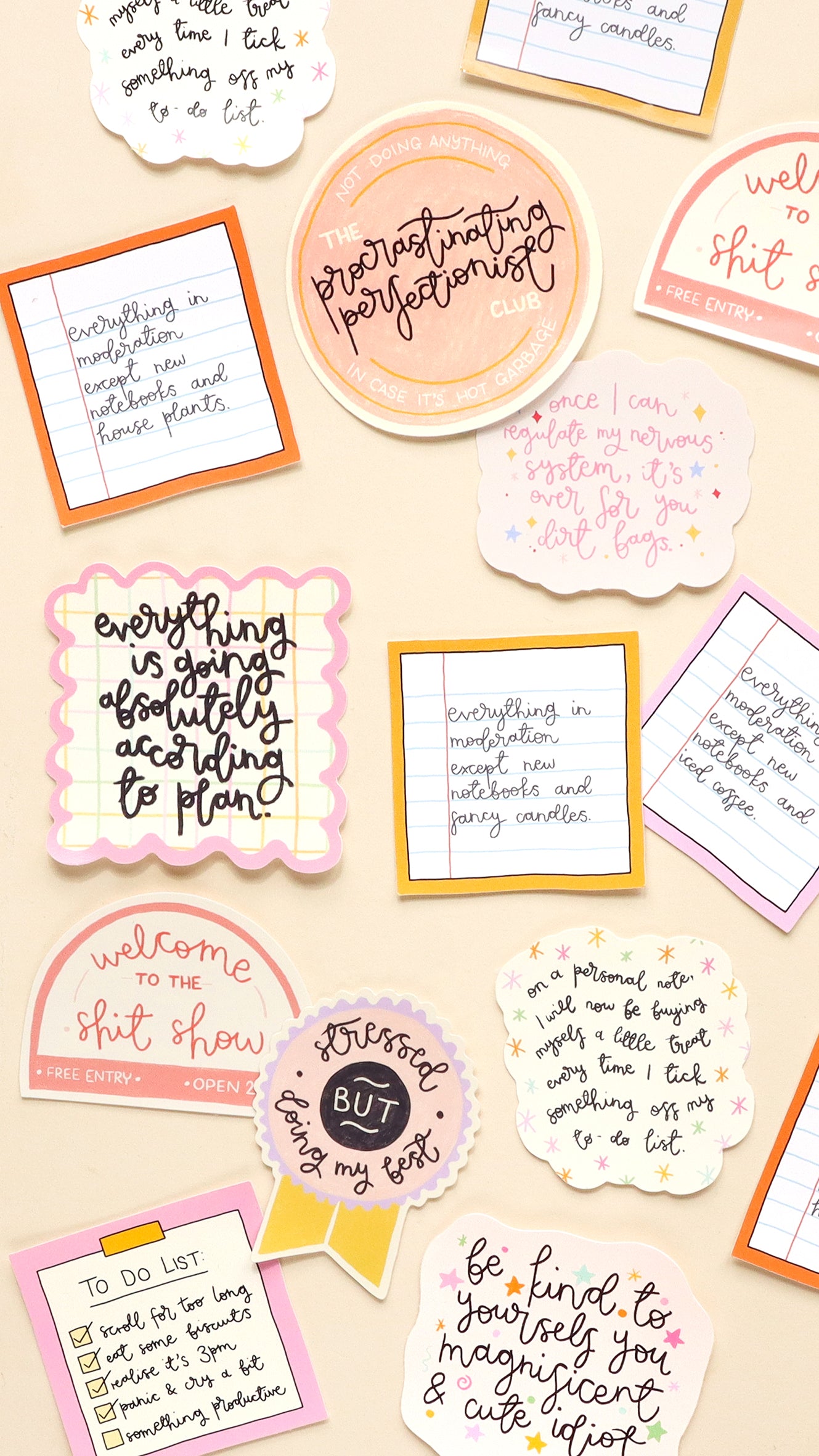 Vinyl Sticker - Procrastinating Perfectionist - Oh, Laura