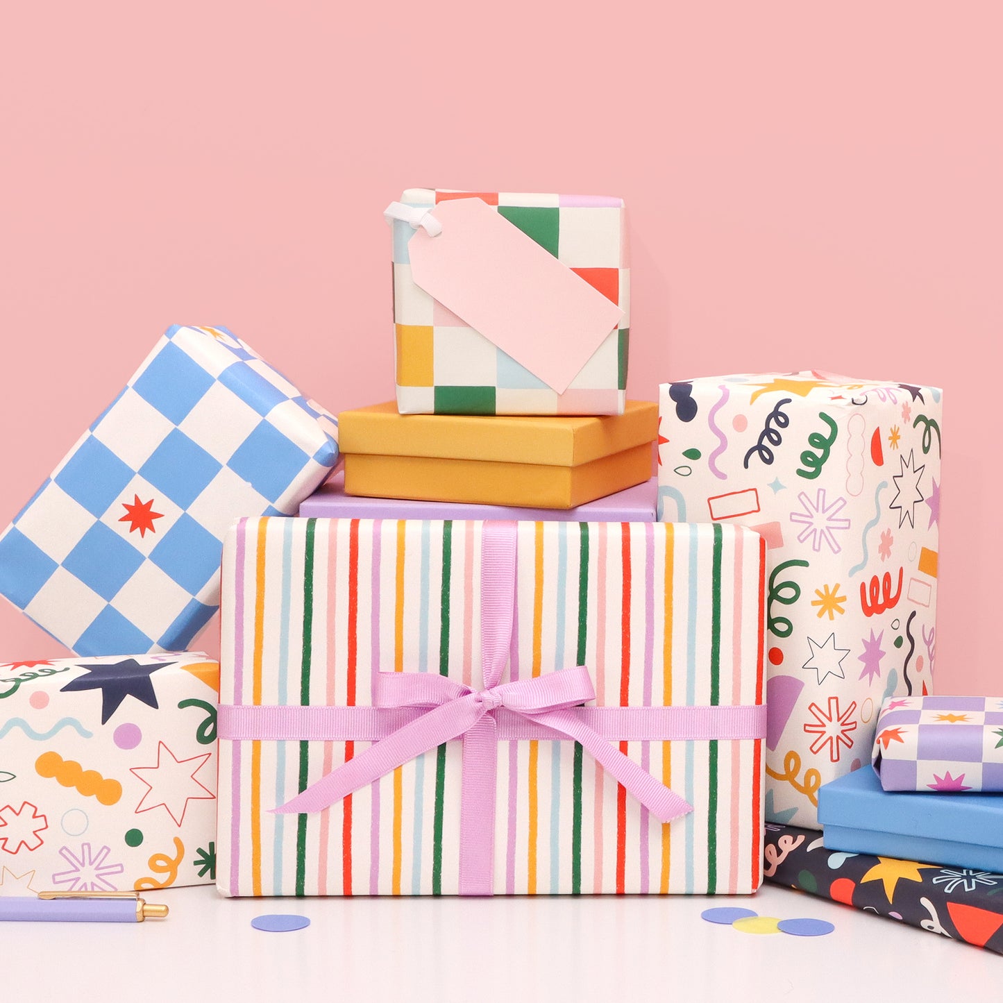 Gift Wrap - Cream Doodles