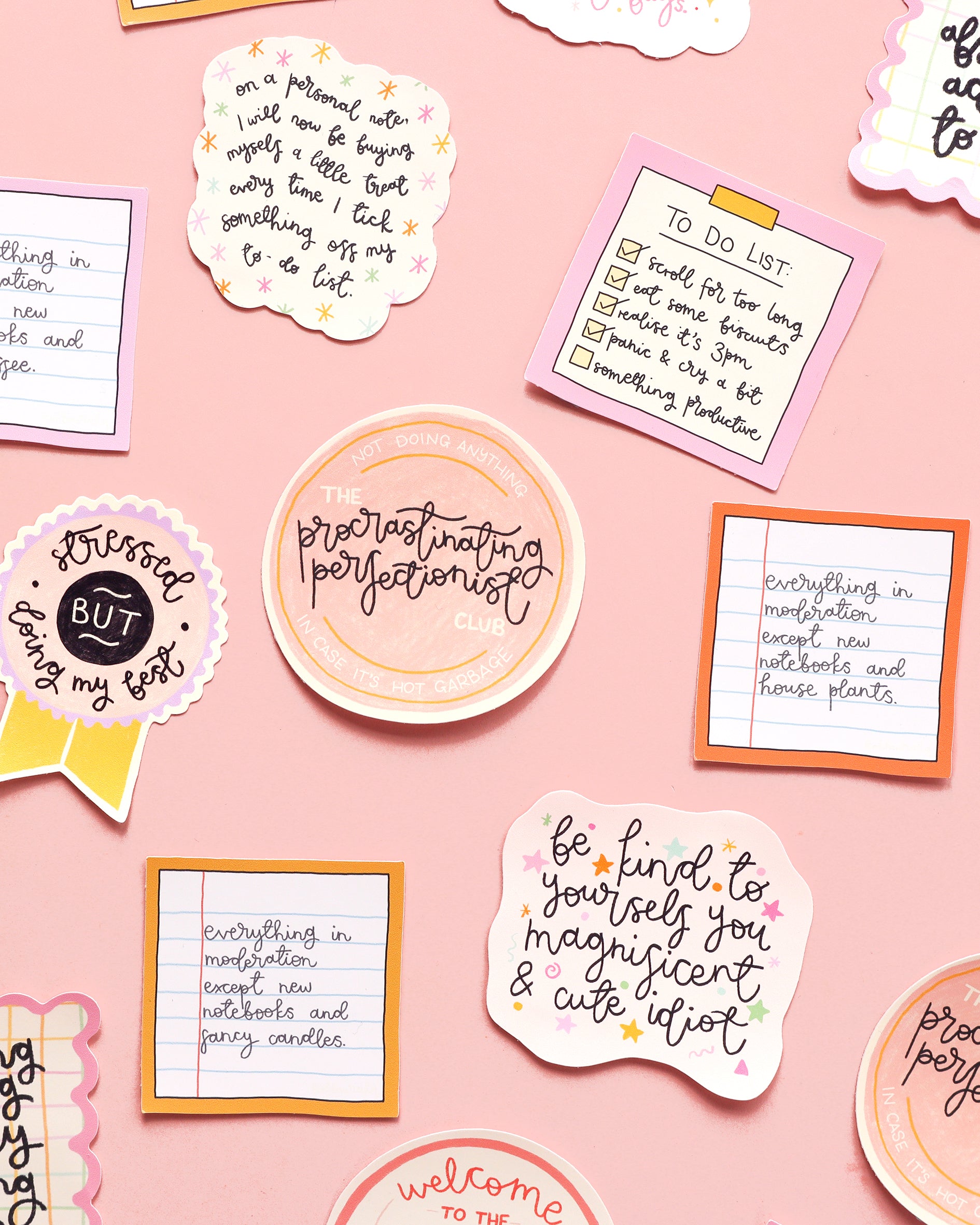 Vinyl Sticker - Procrastinating Perfectionist - Oh, Laura