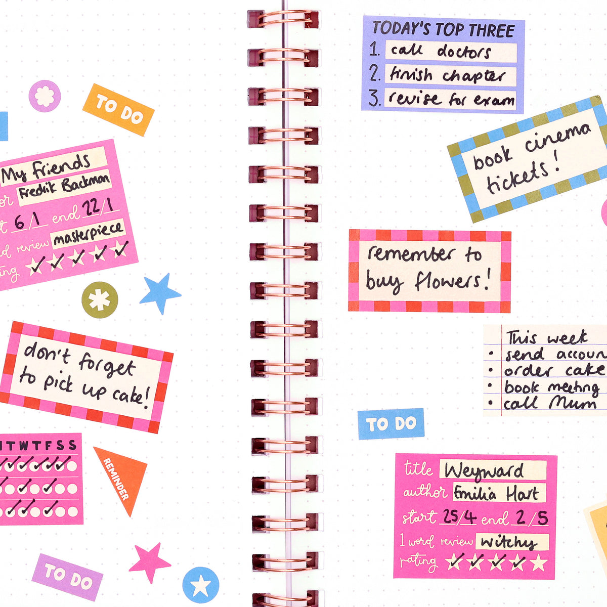 Sticker Sheet - Book Reviews - Oh, Laura