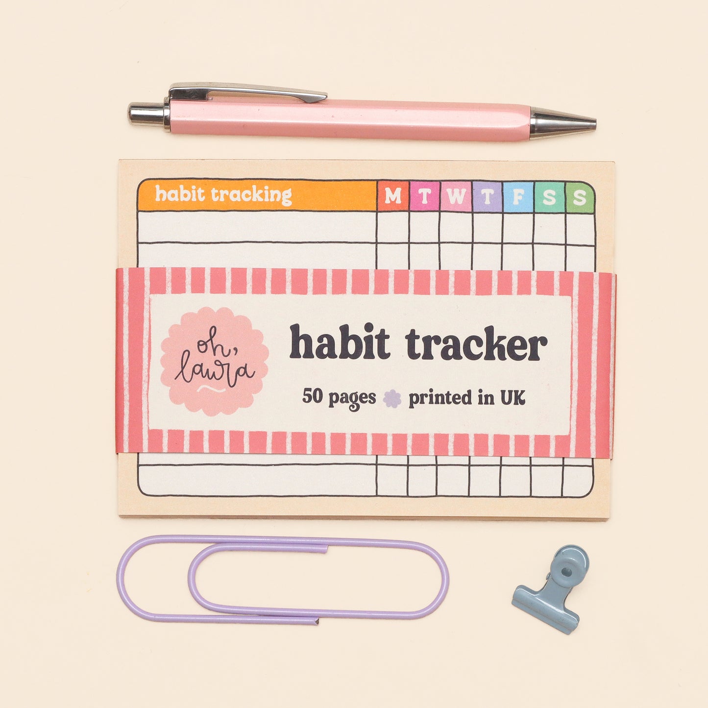 A6 Habit Tracker Notepad
