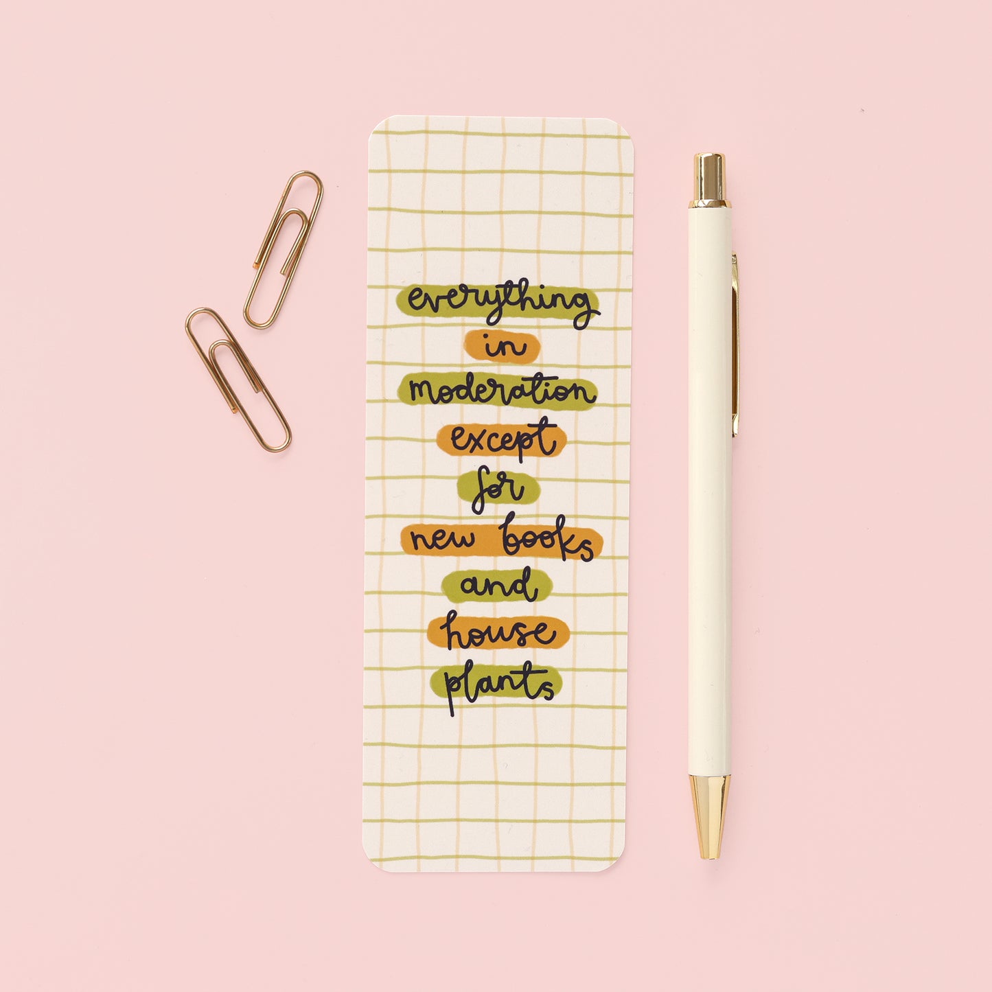 Bookmark - New Books & House Plants