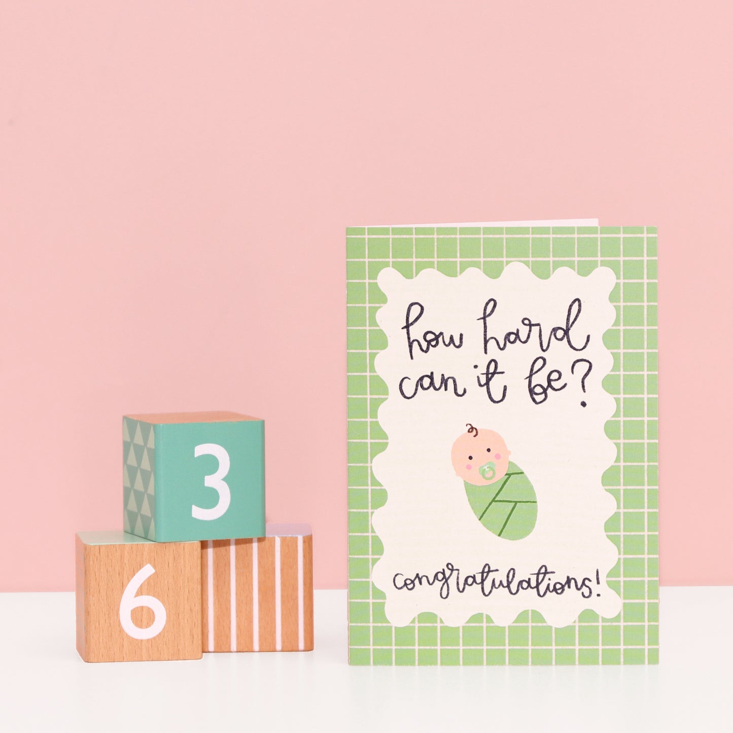 card - 'how hard can it be?' - new baby