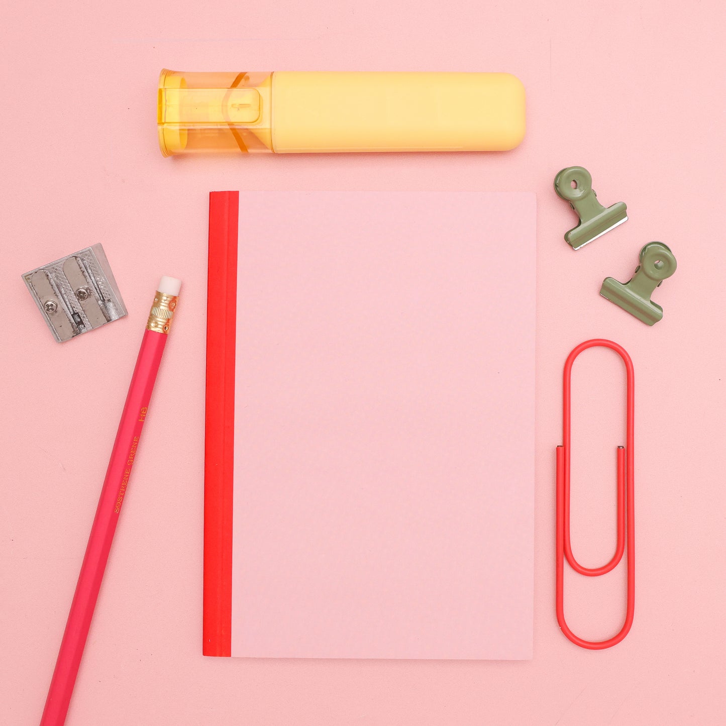 One Month Planner - Pink & Red