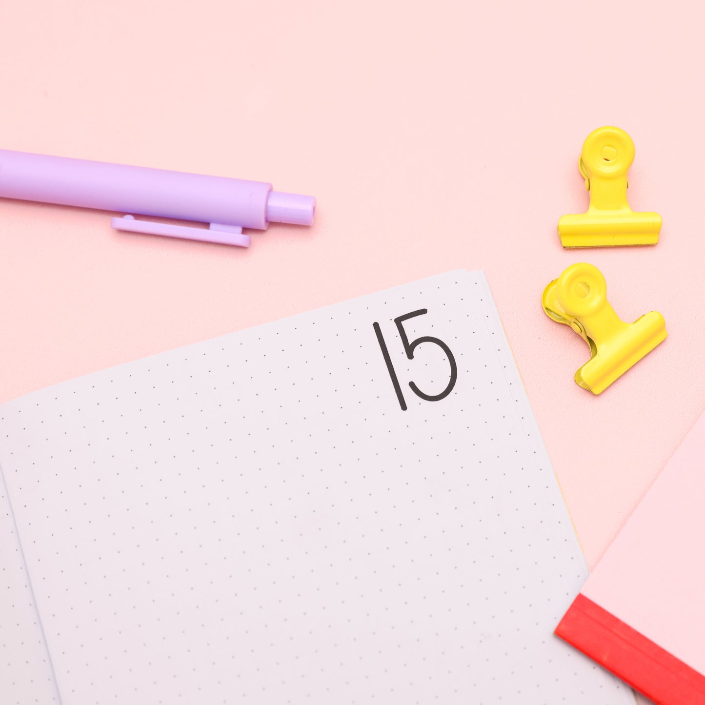 One Month Planner - Pink & Red