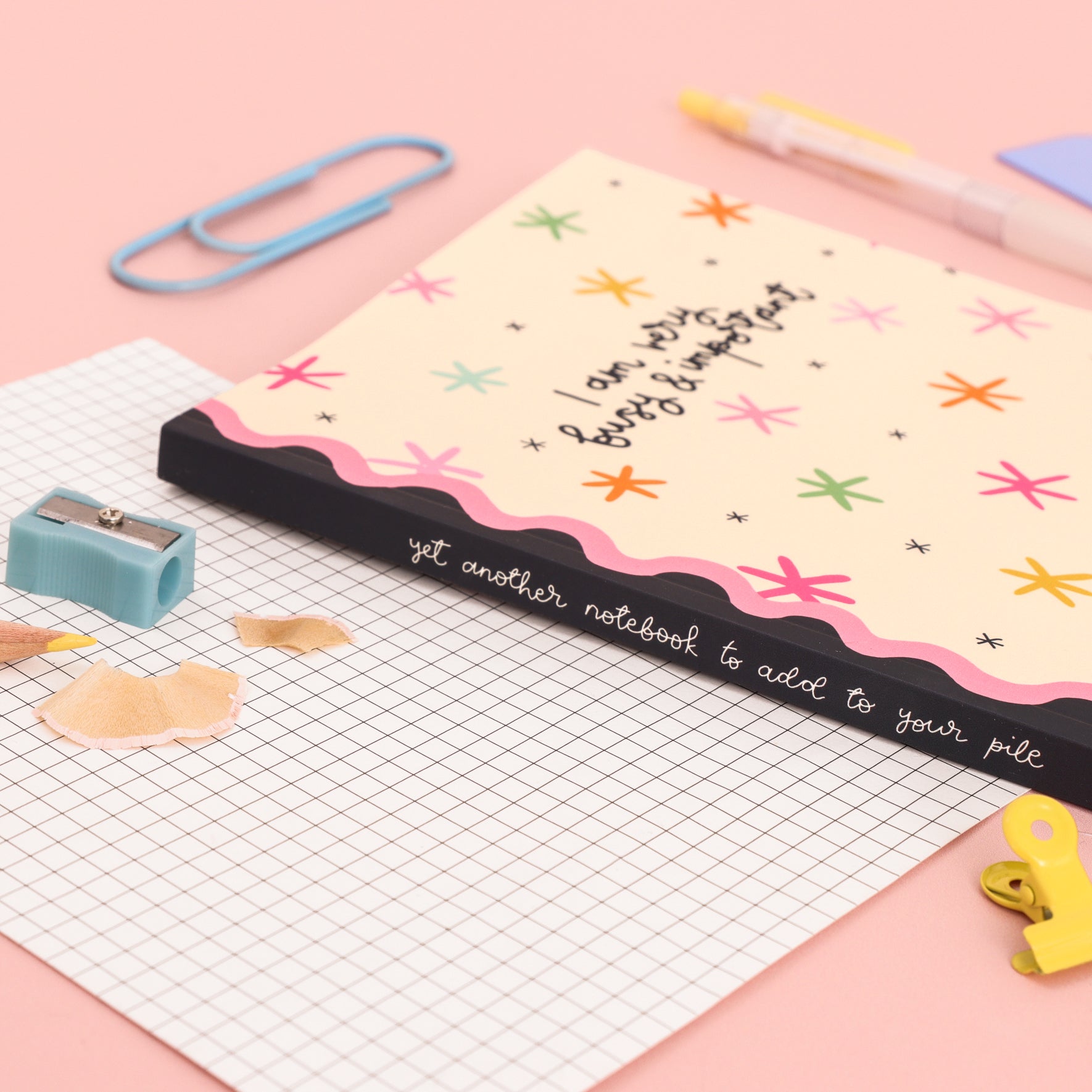 A5 Notebook - I Am Very Busy & Important - Oh, Laura
