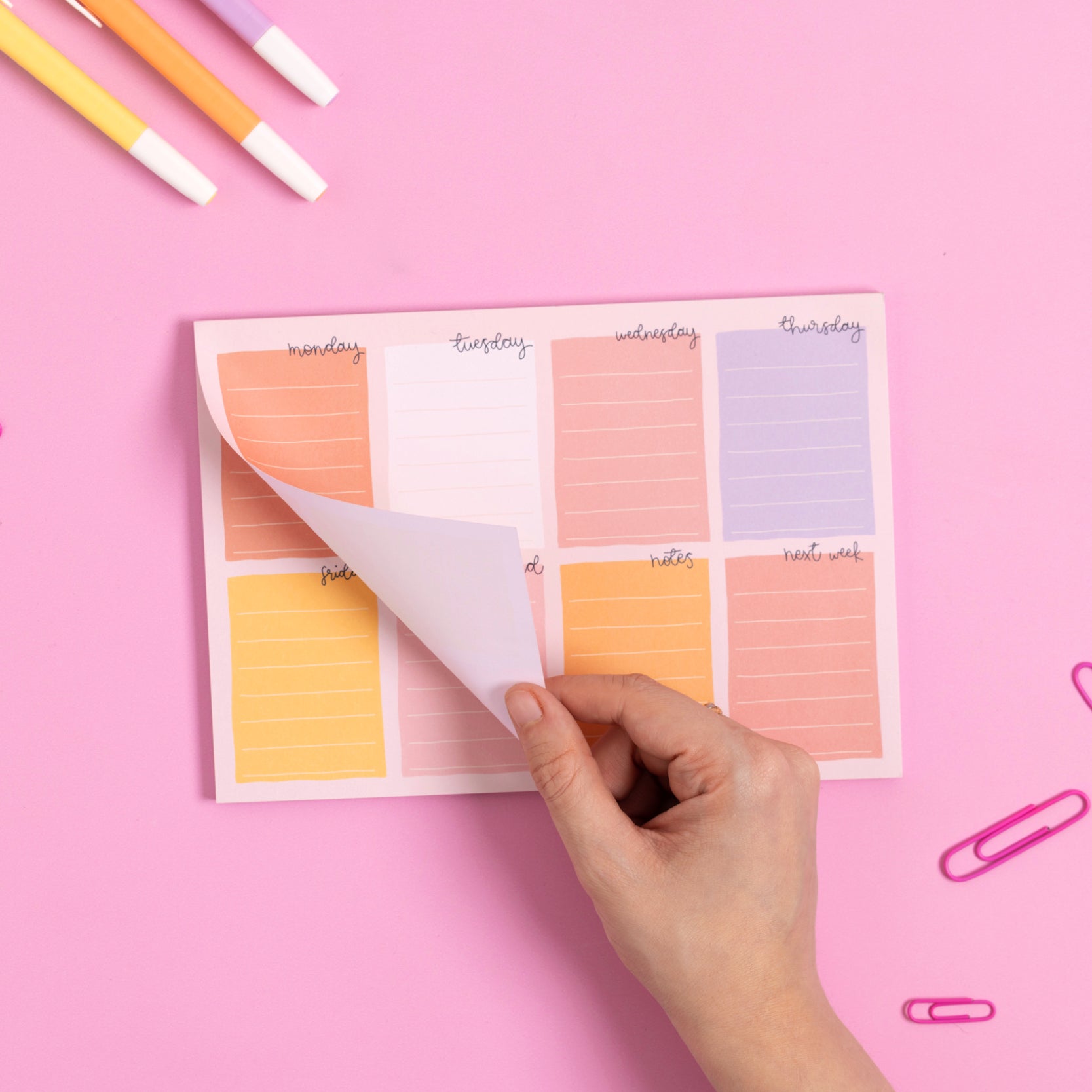 A5 Notepad - Candy - Weekly Planner - Oh, Laura