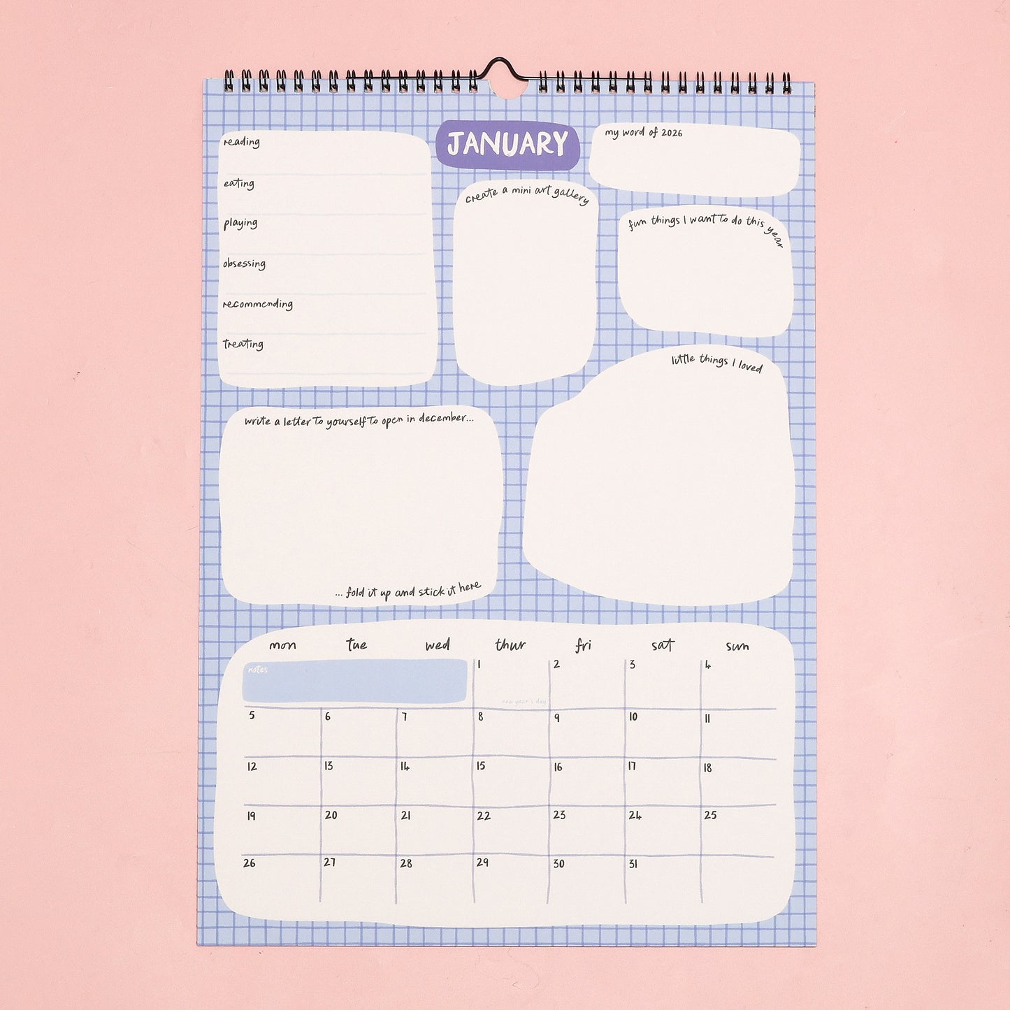 Junk Journal 2026 Calendar