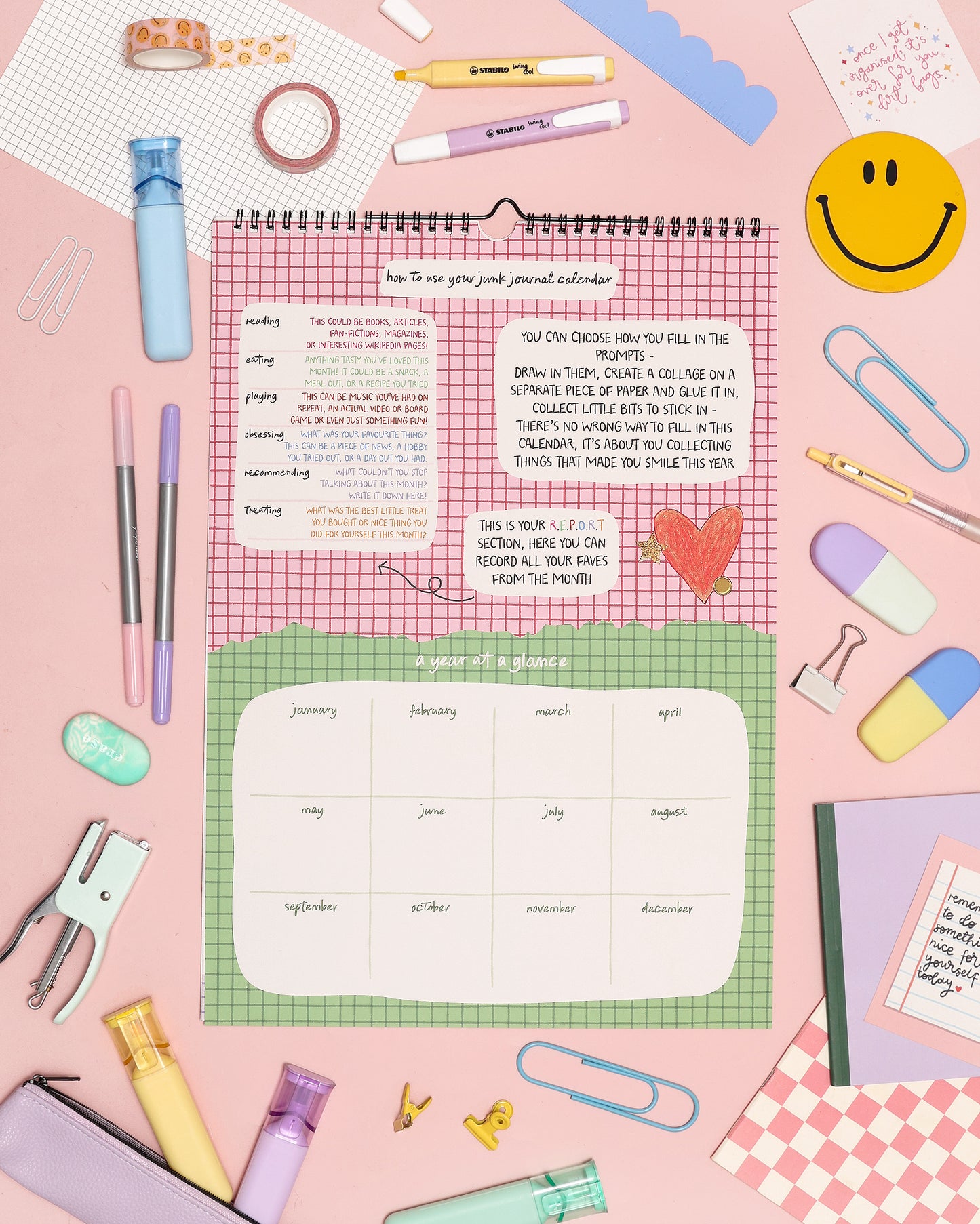 Junk Journal 2026 Calendar