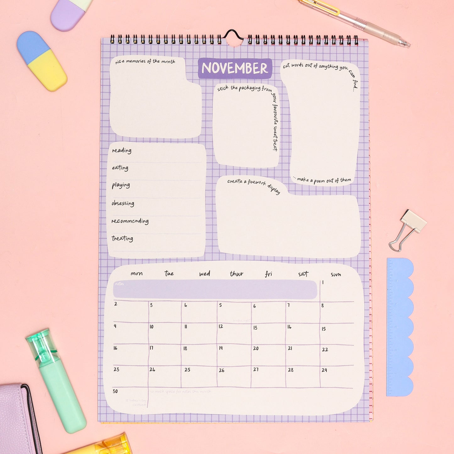 Junk Journal 2026 Calendar