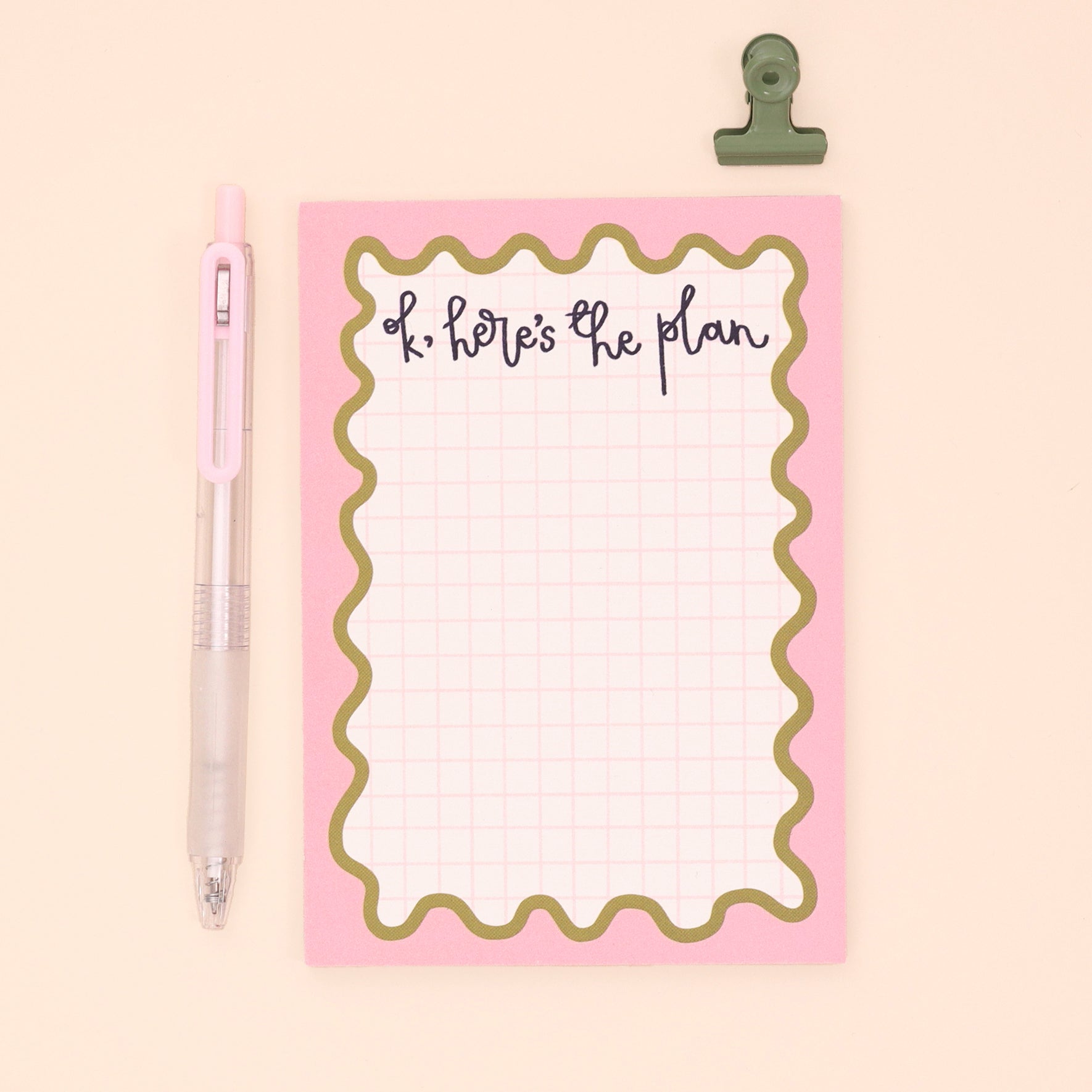 A6 Notepad - Ok Here's the Plan - Oh, Laura