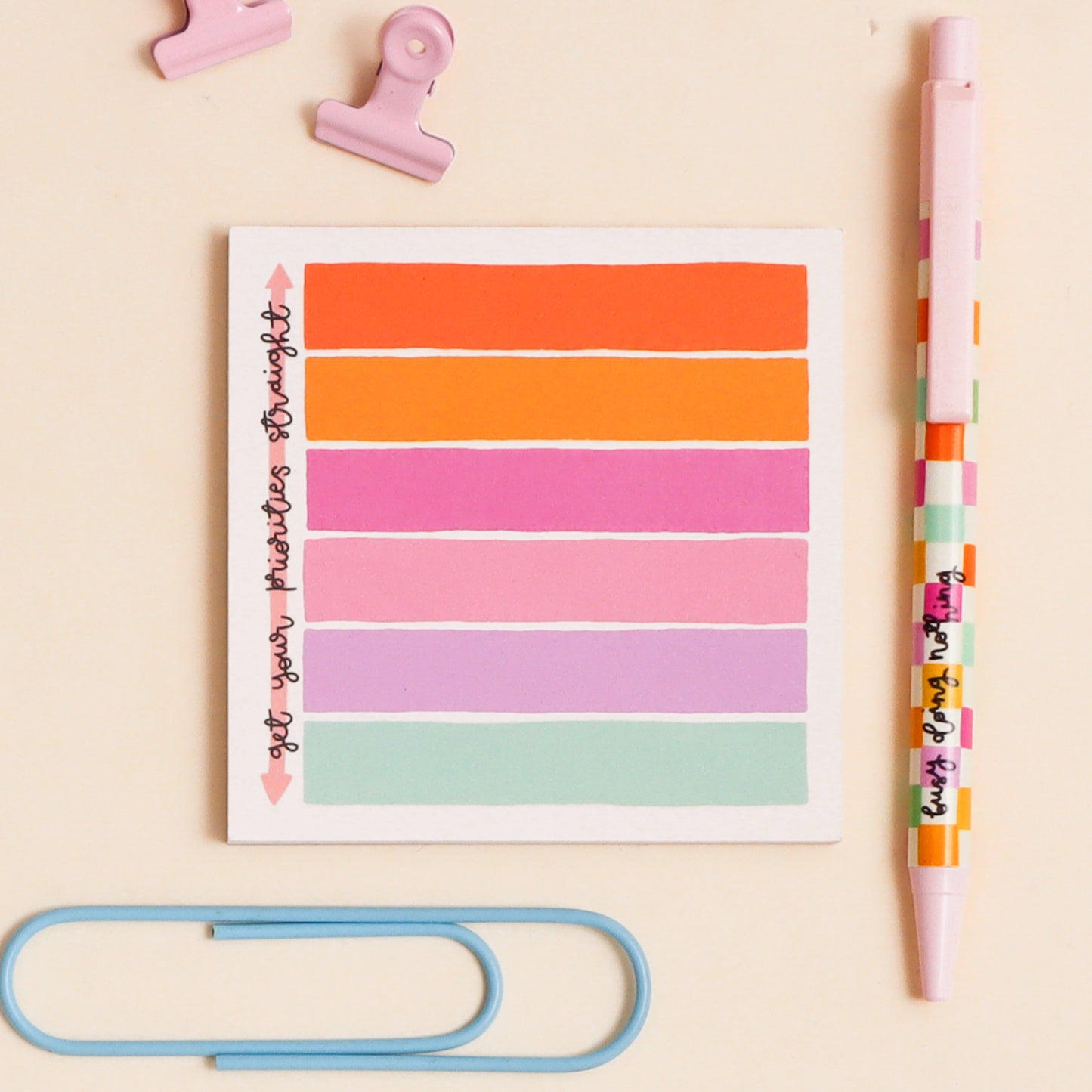 Memo Pad - Get Your Priorities Straight - Oh, Laura