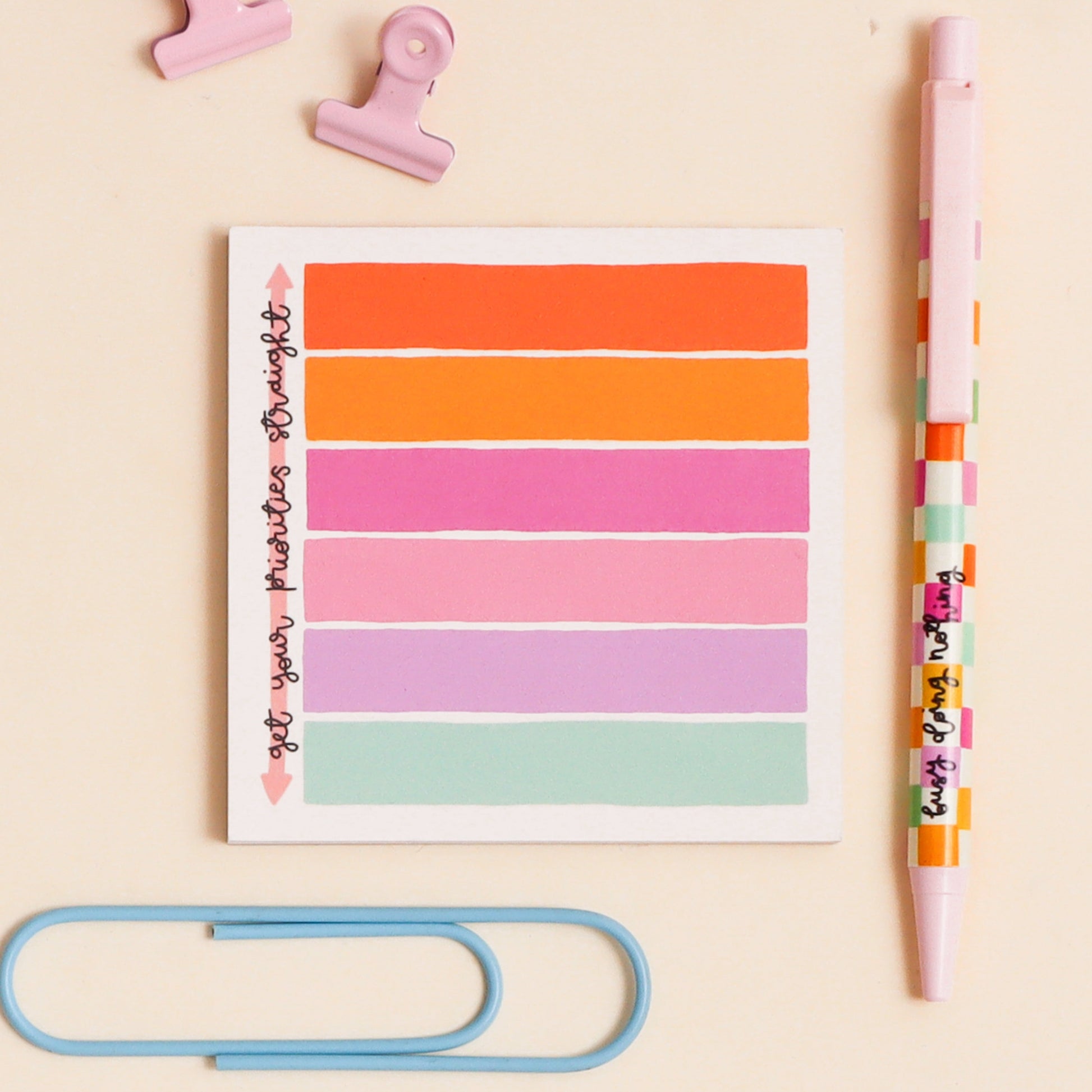 Memo Pad - Get Your Priorities Straight - Oh, Laura