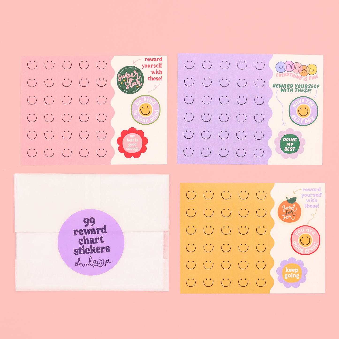 Reward Chart Sticker Sheets