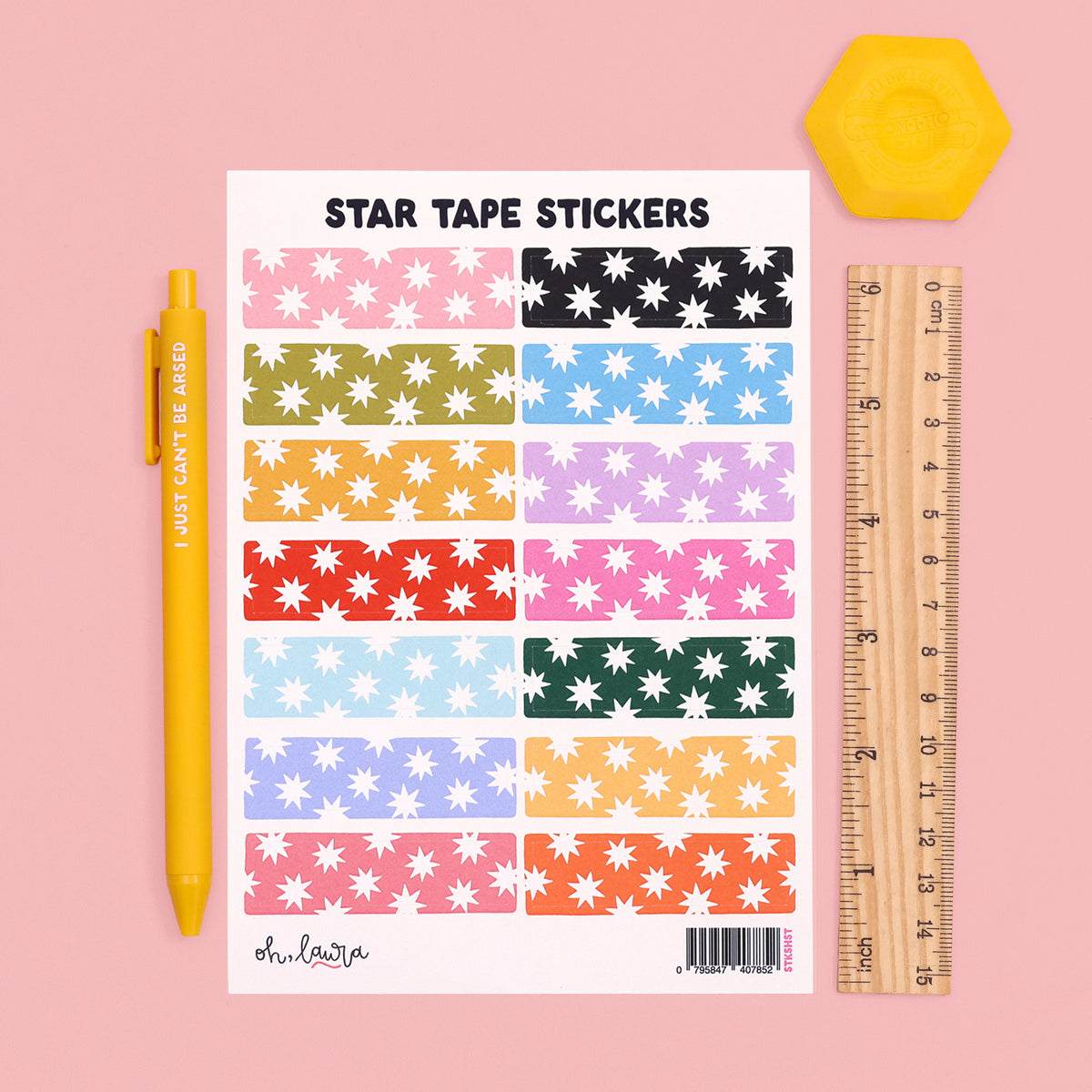Sticker Sheet - Star Tape - Oh, Laura