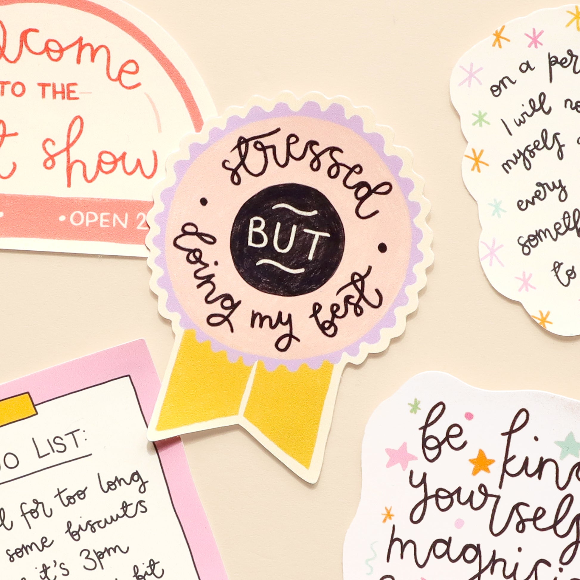 Vinyl Sticker - Stressed But Doing My Best - Oh, Laura