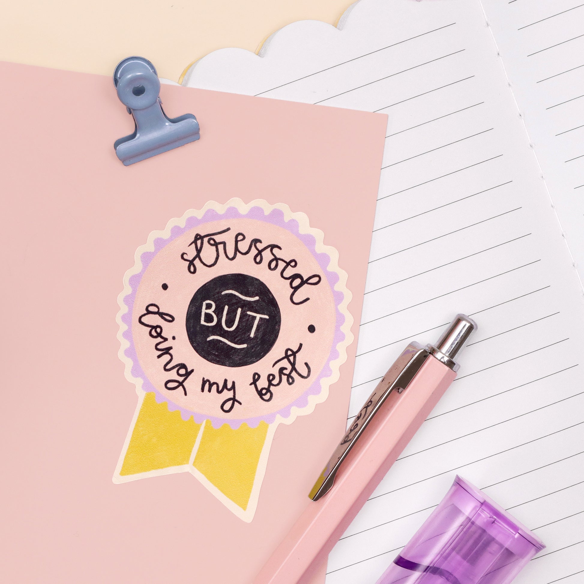 Vinyl Sticker - Stressed But Doing My Best - Oh, Laura