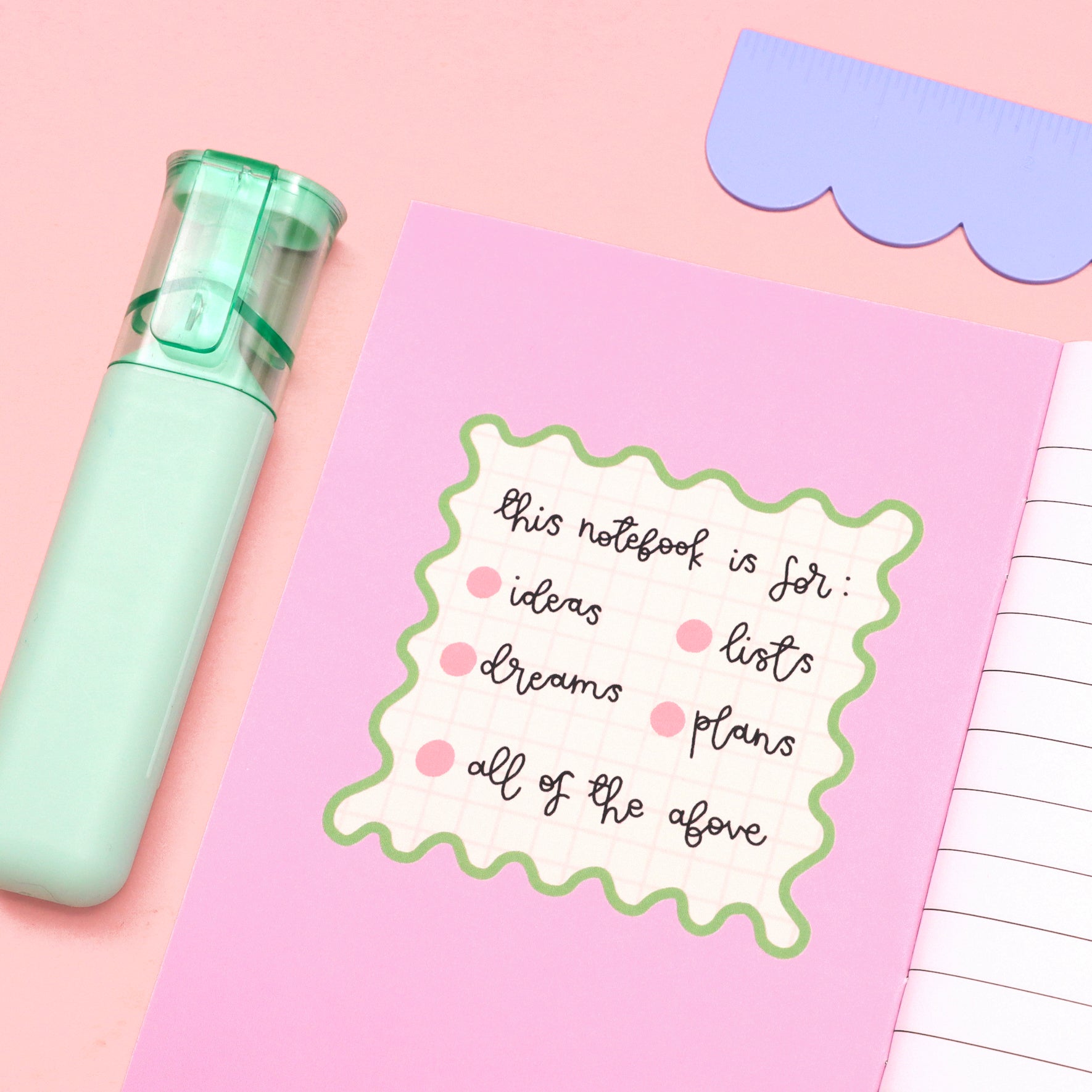 SECONDS - a6 notebook - everything is going according to plan - Oh, Laura