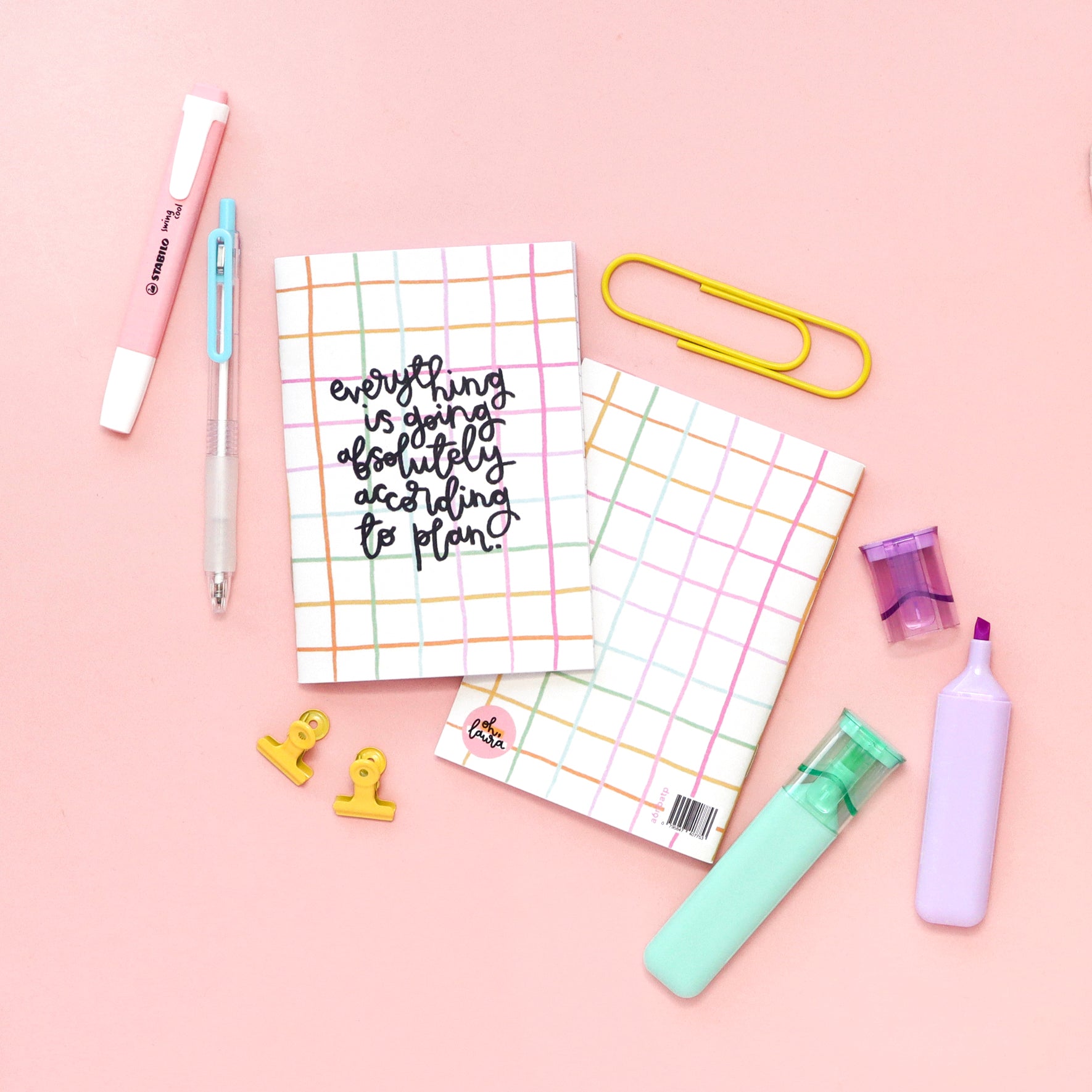 SECONDS - a6 notebook - everything is going according to plan - Oh, Laura