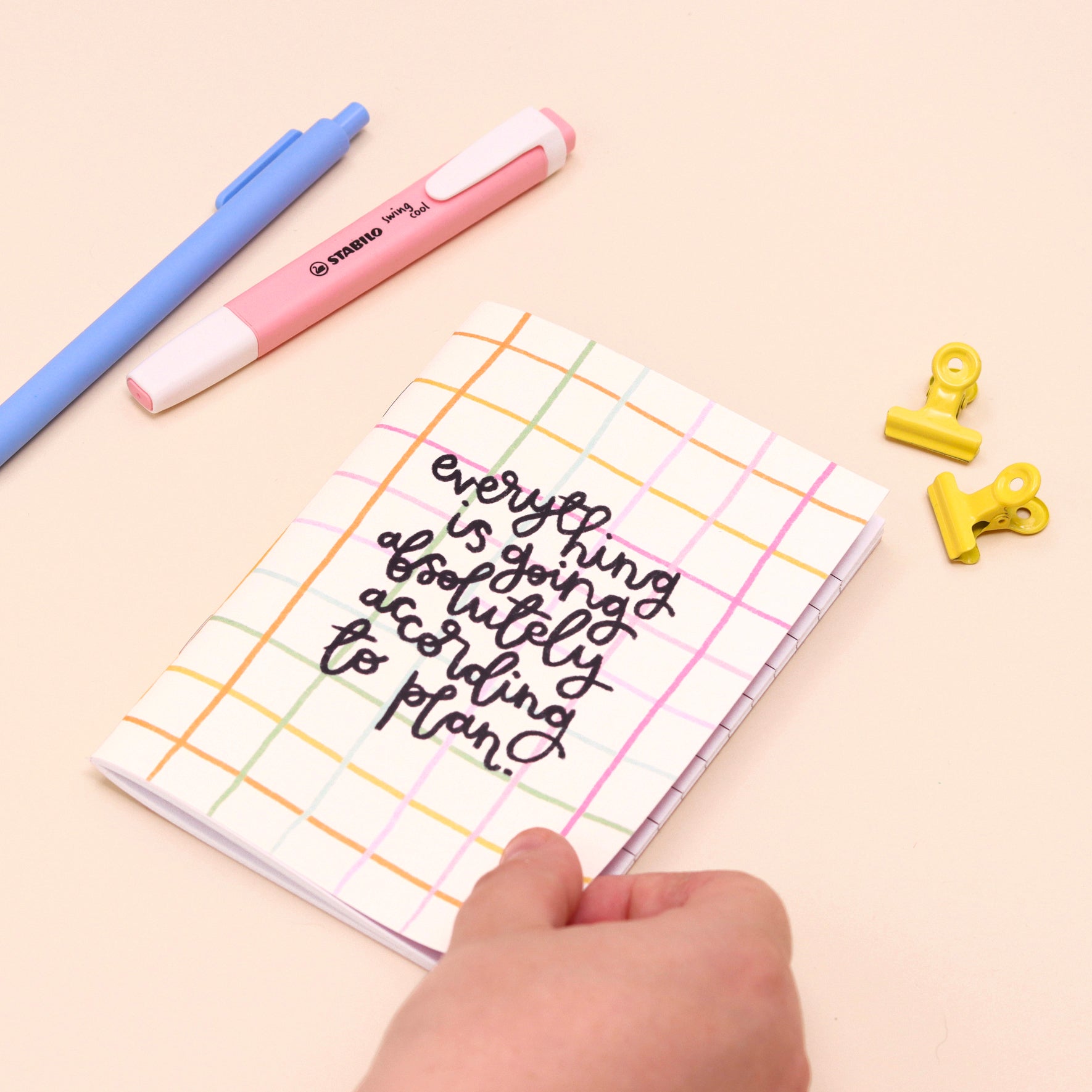 SECONDS - a6 notebook - everything is going according to plan - Oh, Laura