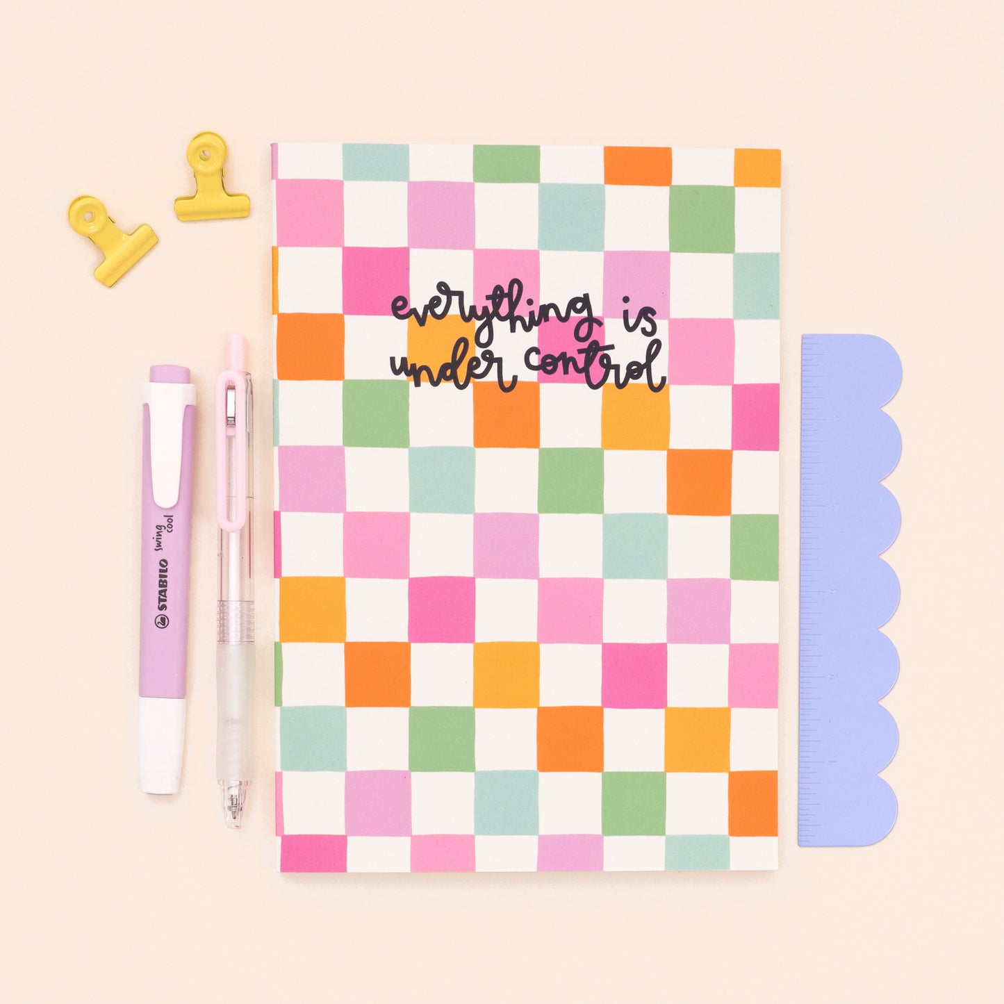 SECONDS - a5 notebook - everything is under control - Oh, Laura