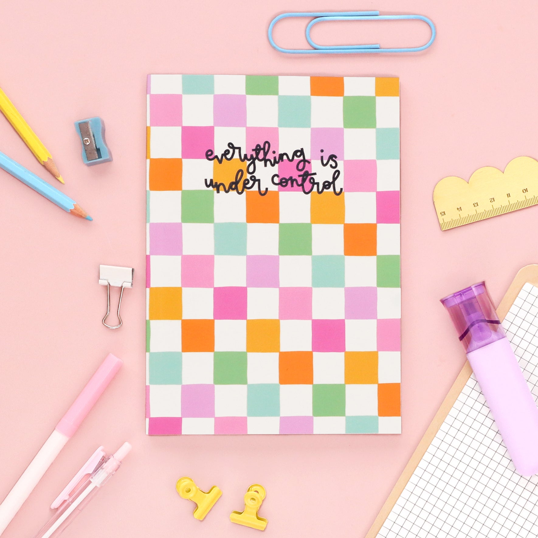 SECONDS - a5 notebook - everything is under control - Oh, Laura