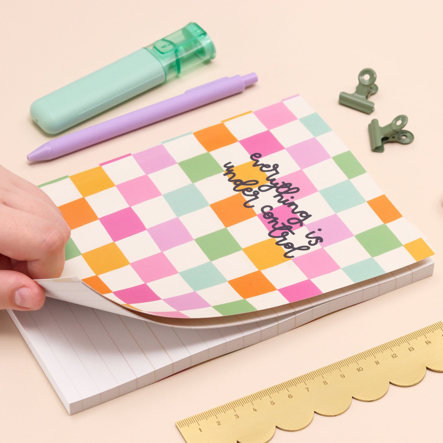 SECONDS - a5 notebook - everything is under control - Oh, Laura