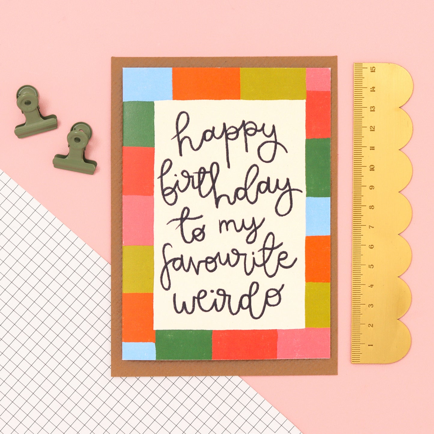 Card - 'My Favourite Weirdo' - Birthday - Oh, Laura