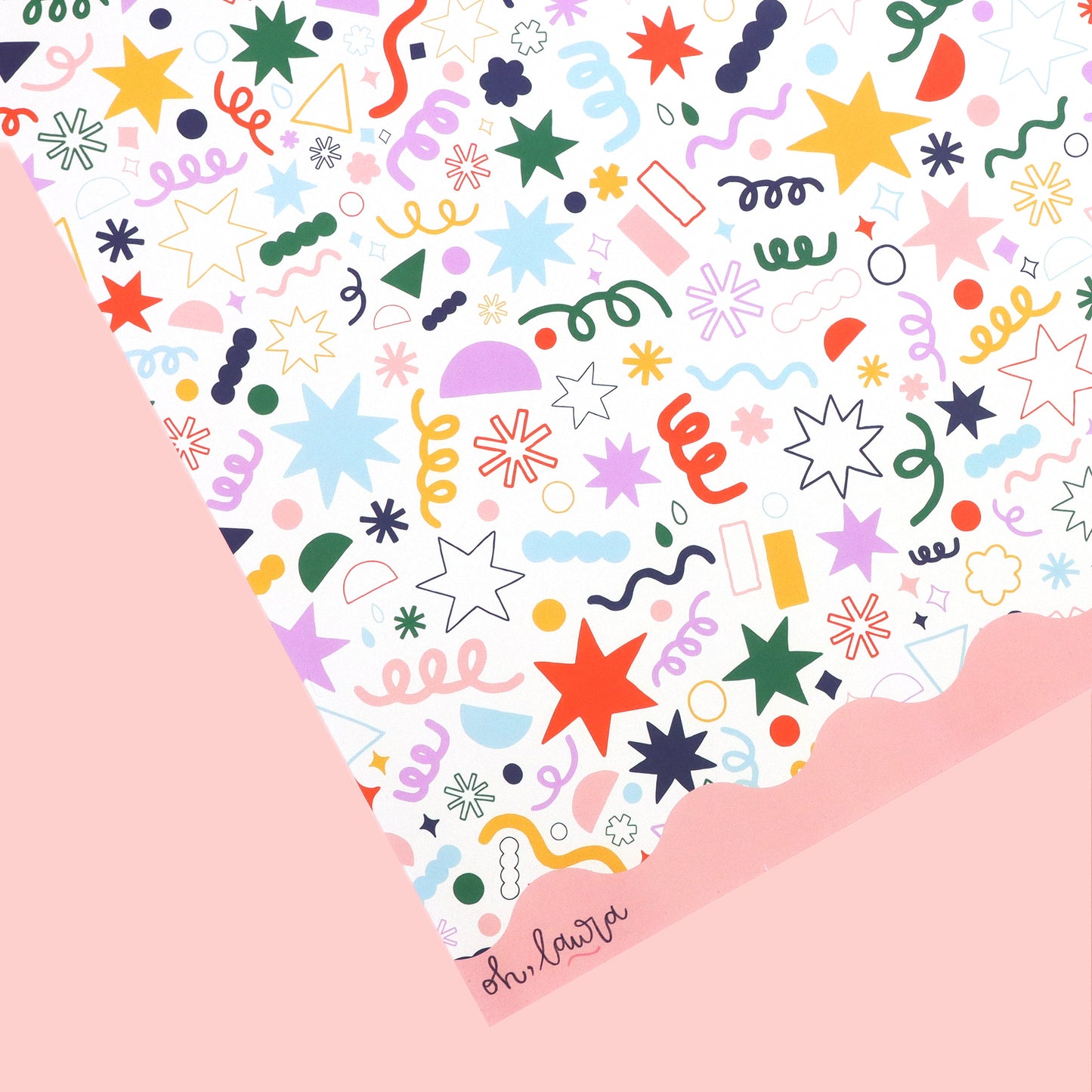 Gift Wrap - Cream Doodles