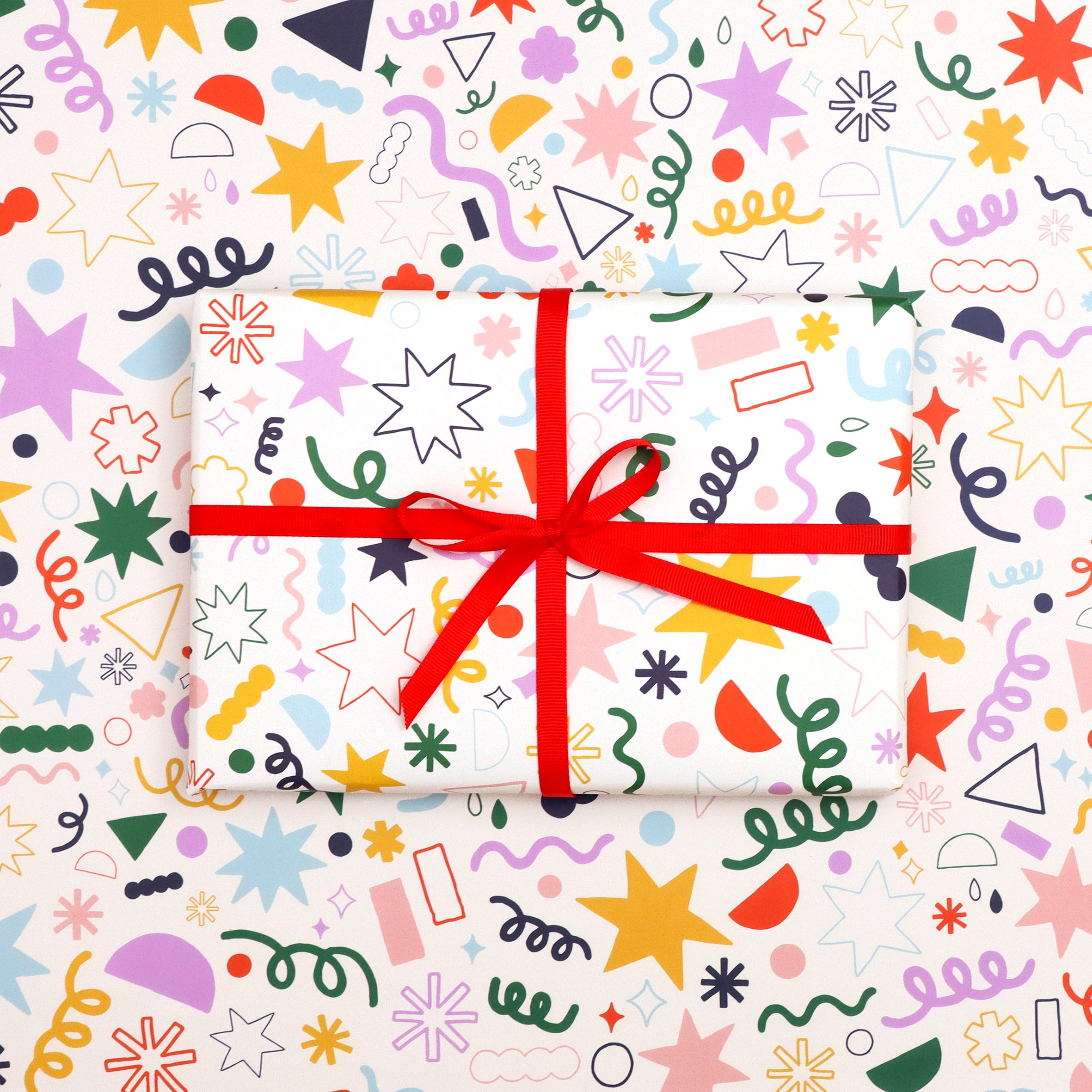 Gift Wrap - Cream Doodles
