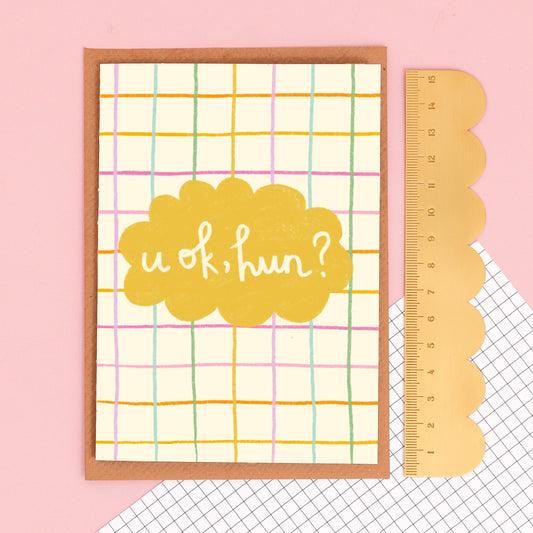 Card - 'u ok hun?' - Oh, Laura