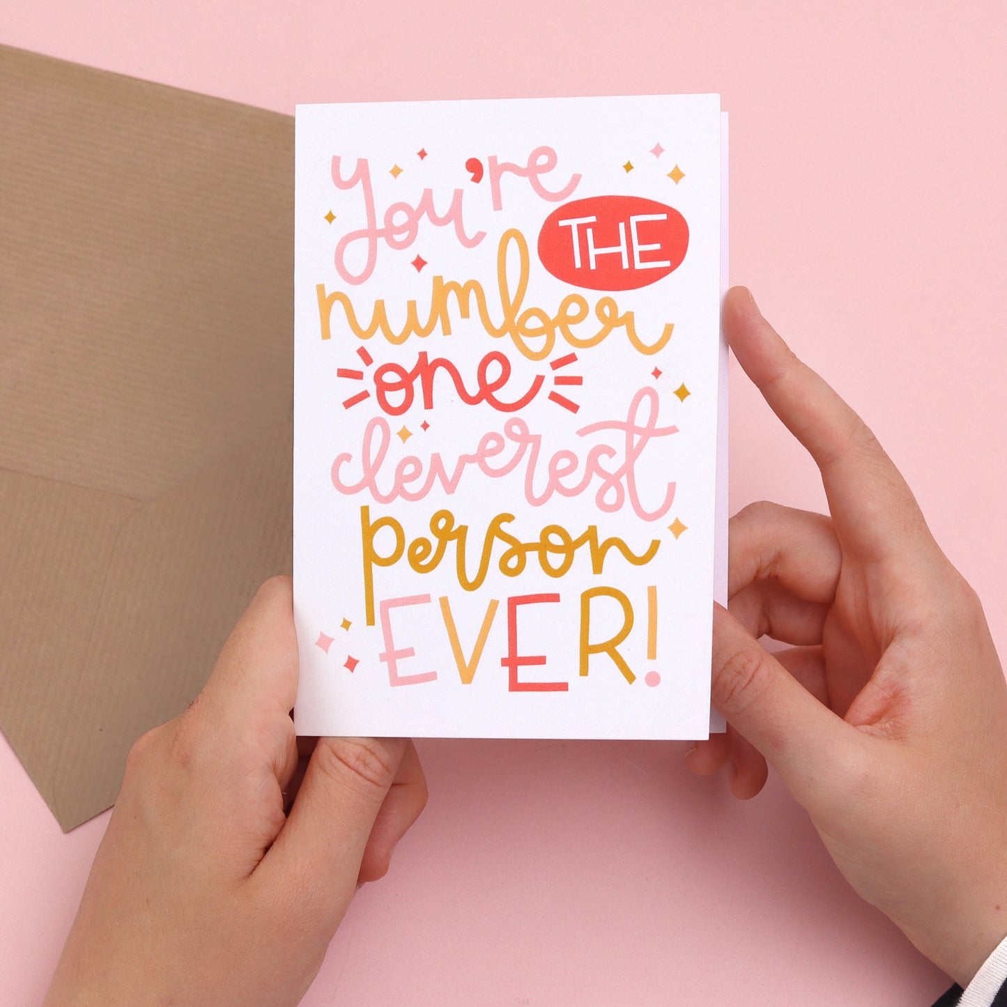 Card - 'You're The Cleverest Person Ever' - Oh, Laura