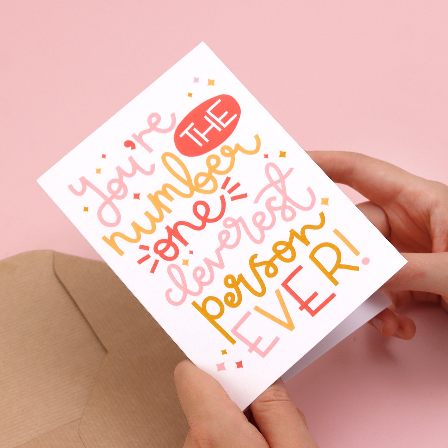 Card - 'You're The Cleverest Person Ever' - Oh, Laura
