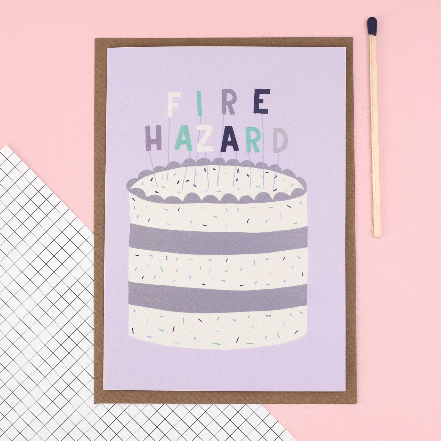 Card - 'Fire Hazard' - Oh, Laura
