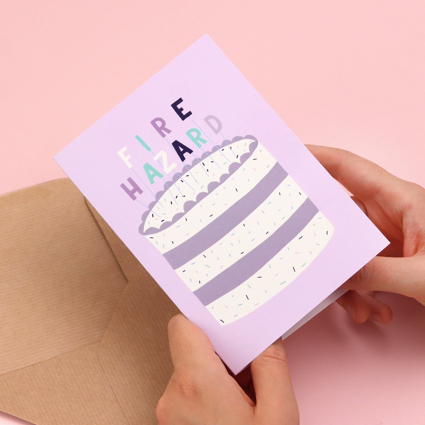 Card - 'Fire Hazard' - Oh, Laura