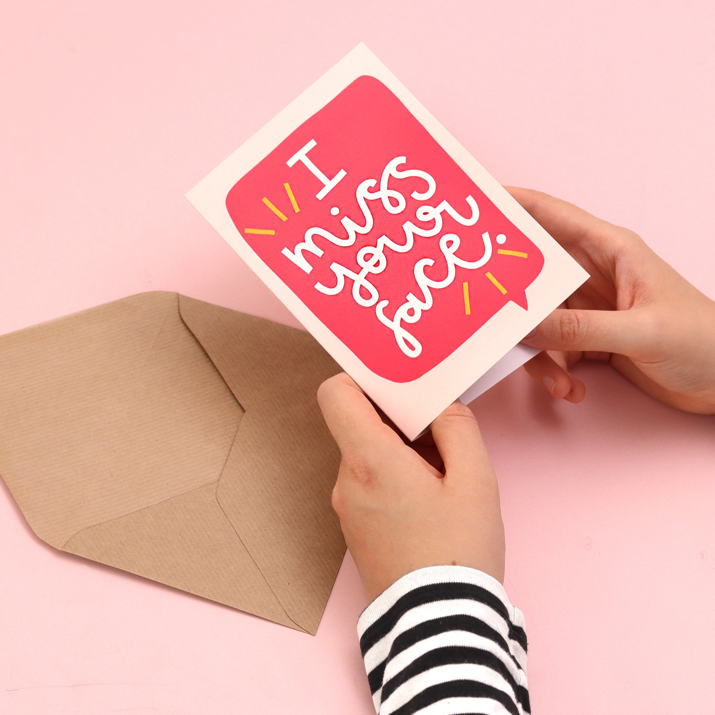 Card - 'Miss Your Face' - Oh, Laura
