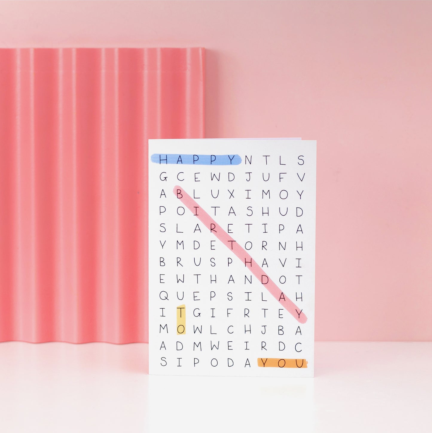 Card - Word Search - 'Happy Birthday To You' - Oh, Laura