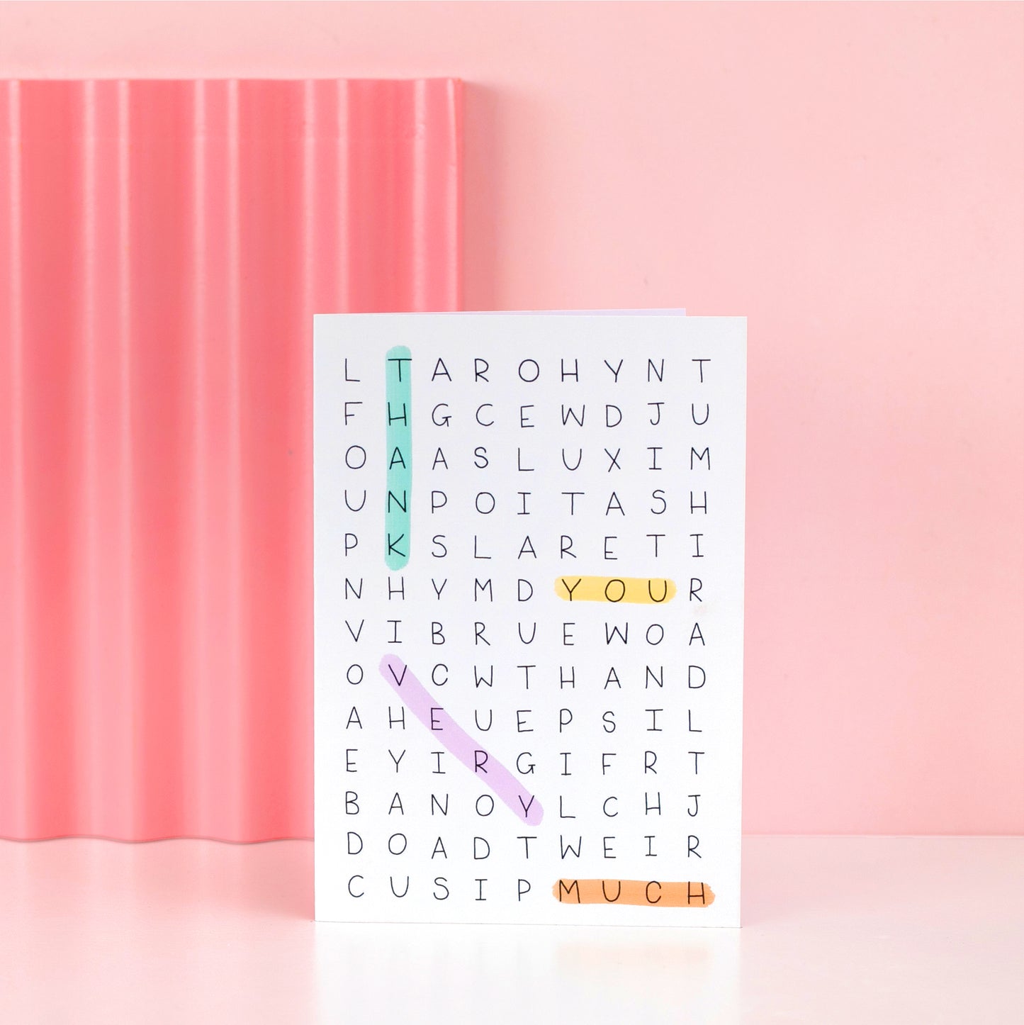 Card - Word Search - Thank You - Oh, Laura